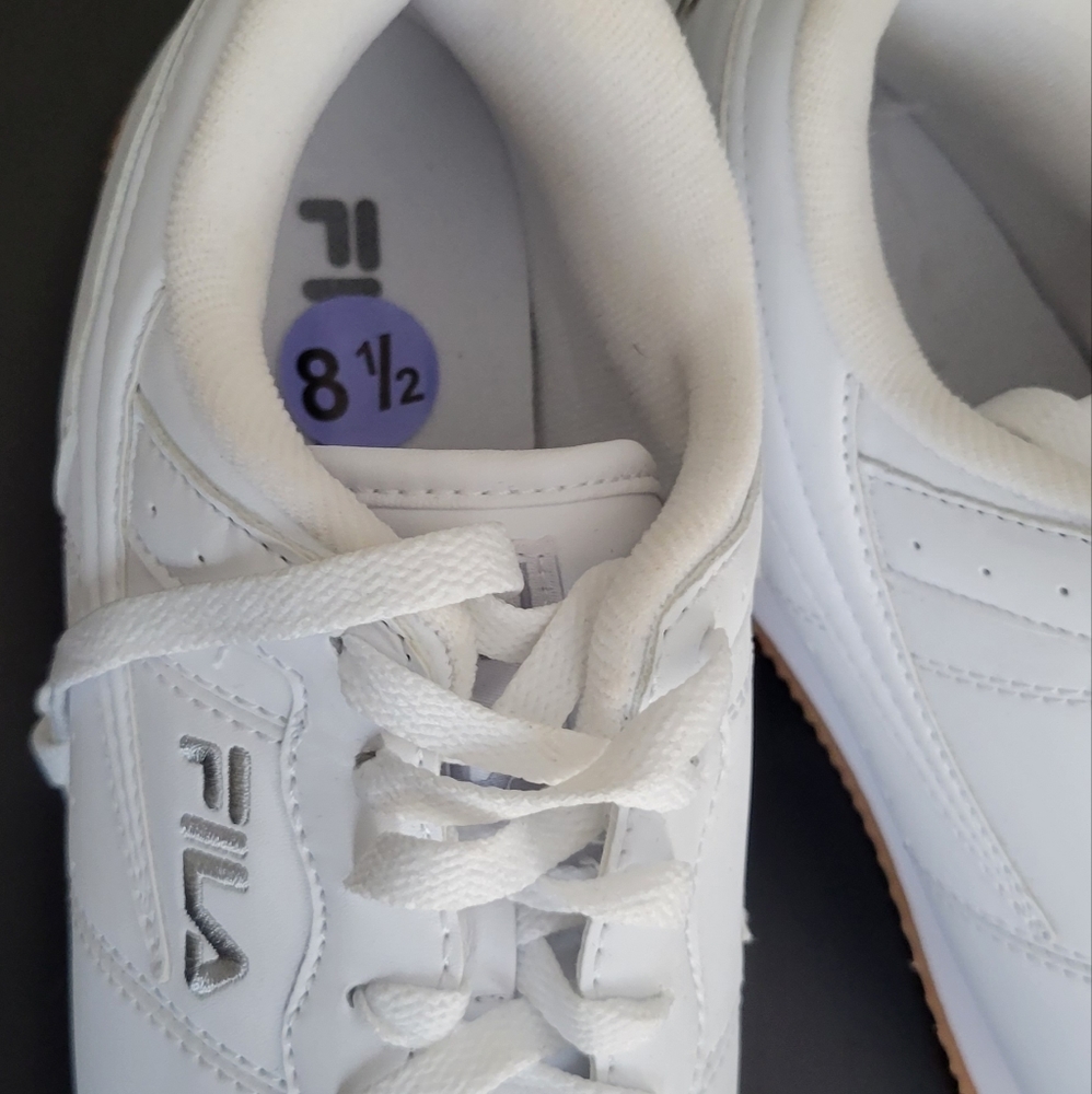 Womens Classic White FILA Sneakers